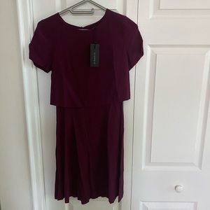 Dynamite robe style dress-Dark Cherry